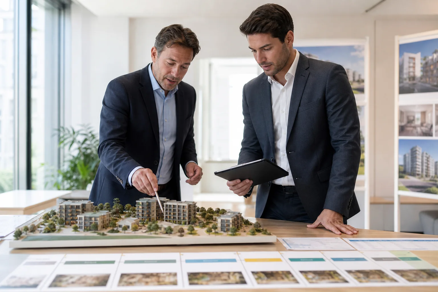 Developer comparing cash receipts with stages of a multi-year construction project