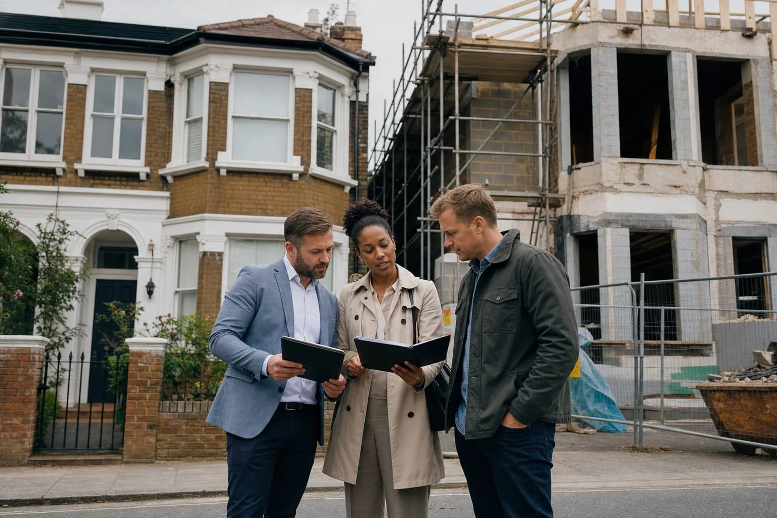 Property investor and developer comparing CIS treatment with an accountant