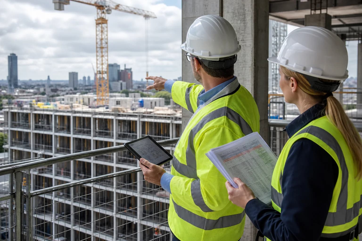 Quantity surveyor measuring project progress for FRS 102 revenue recognition